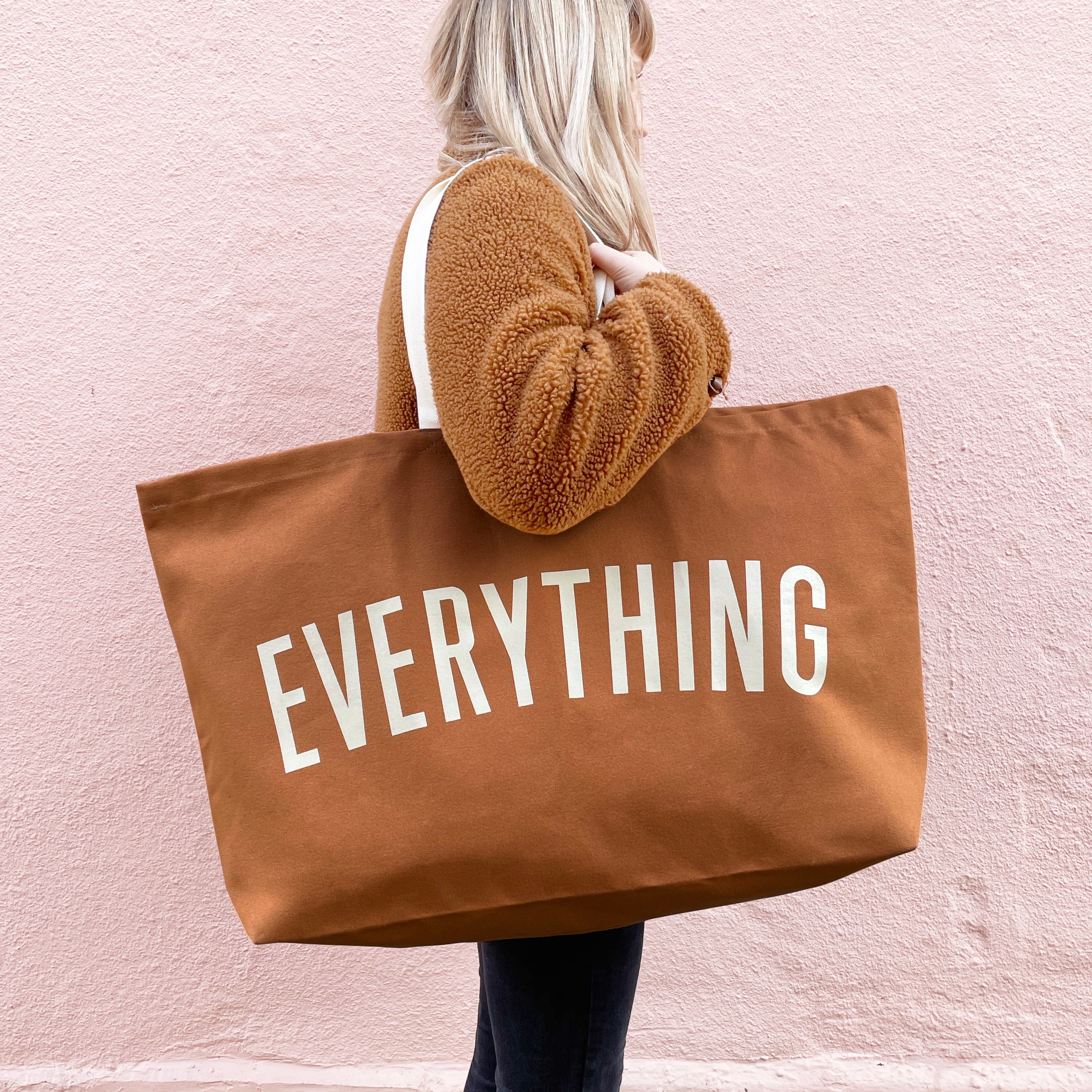 Everything- Tan REALLY Big Bag - Trunk Lifestyle Boutique